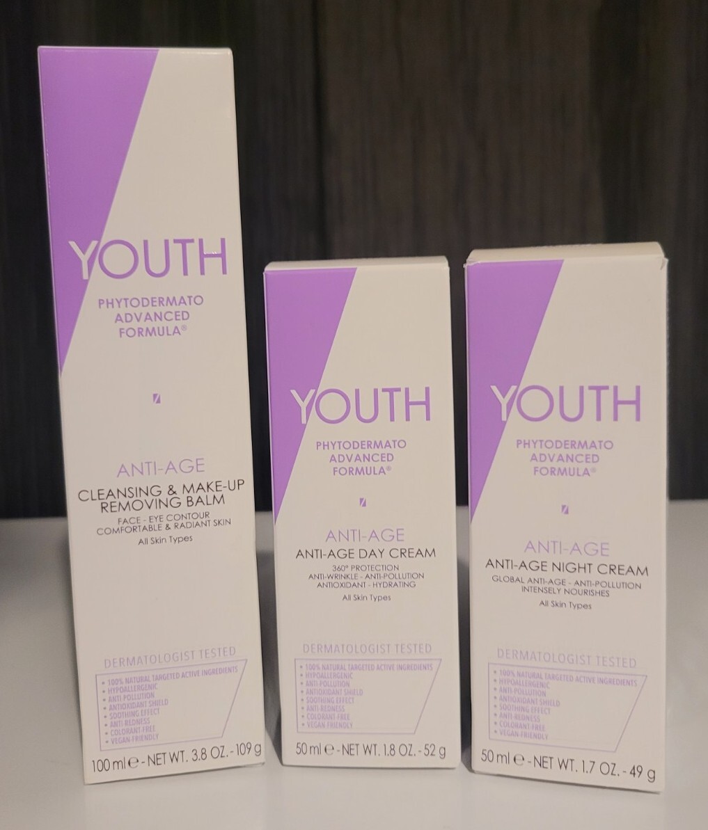 Youth Advanced Formula Anti-Age Cleansing & Makup Removing Balm, Day/Night Cream