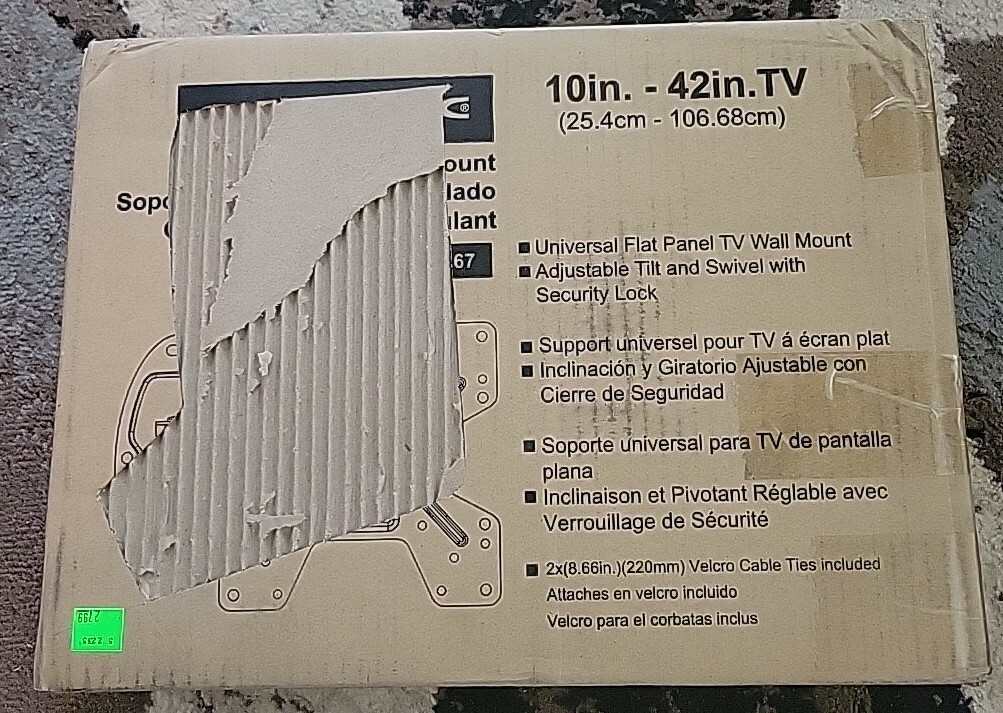 Atlantic Ariticulating Wall Mount Kit for TVs up to 37" - Ti