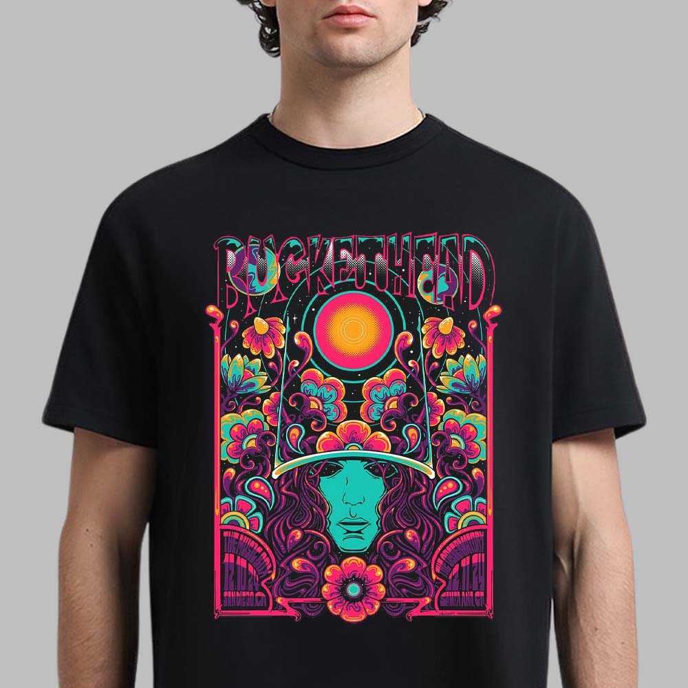 Buckethead California At The Music Box 2024 Unisex T shirt  II678
