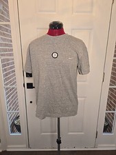 NWT Vintage Nike Shirt Women's Medium Gray Swoosh Logo Circa 1990s Made In USA