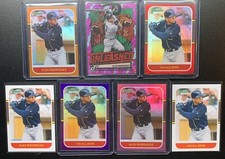 2021 Donruss Unleashed Pink Fireworks Lot (7) Alex Rodriguez Red Orange Purple