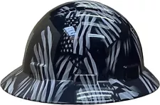 USA Flags Full Brim Hard Hat with with Fas-trac Suspension with Air Flow Vents