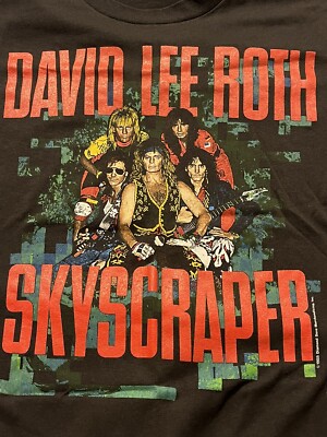 Vintage David Lee Roth Skyscraper Tour Single Stitch Concert