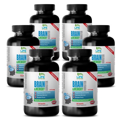 Brain Tablets - Brain & Memory Booster 775mg - Mental Capacity Booster 6B