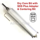 2" Dry Diamond Core Bit for Concrete with SDS Plus Adapter & Pilot Drill Bit