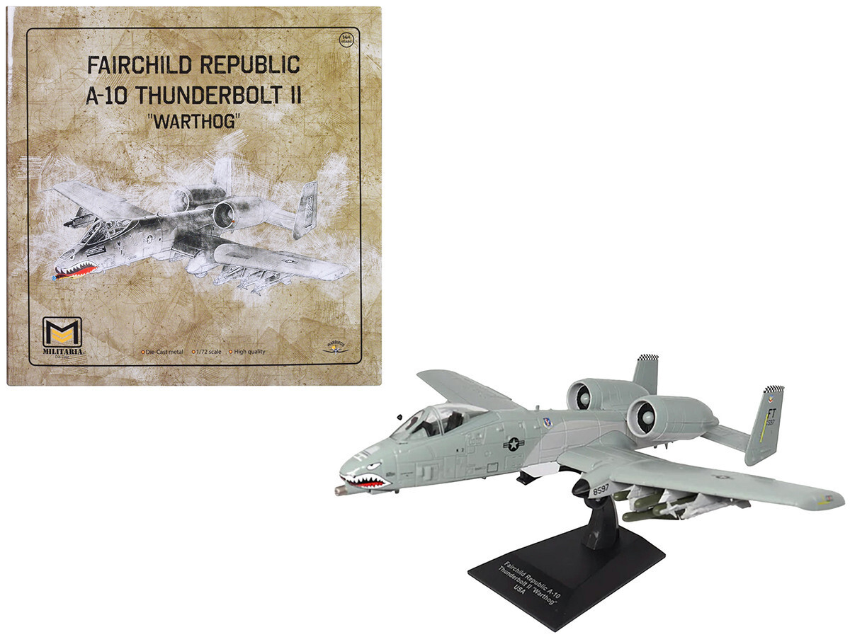 Militaria Die Cast Fairchild Republic A-10 Thunderbolt II Aircraft