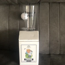 MAGA Donald Trump Novelty Golf ball Beer Beverage Pint Glass NIB