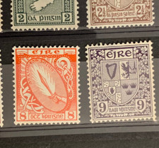 1940-68 2° Definitivo SG 119c MH, 120 HM con numeri a matita, affrancatura combinata