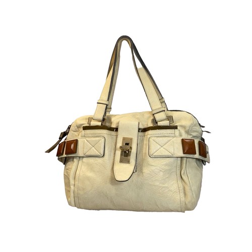 Chloé Kerala Tote Bag Green Leather Horse Charm Shoulder Bag Y2K 