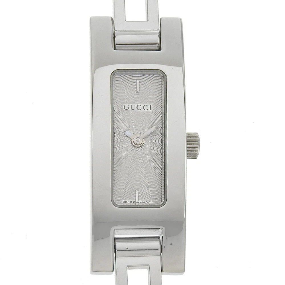 Montres GUCCI 3900L cadran argenté acier inoxydable quartz affichage analogique femmes