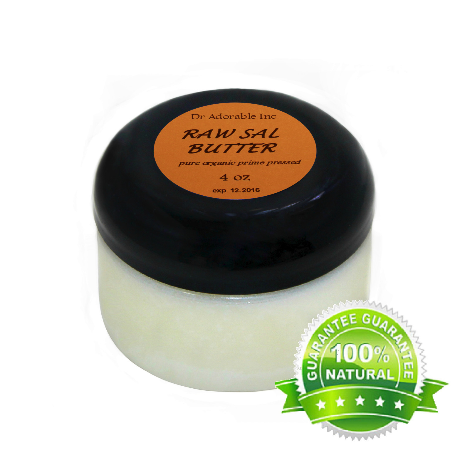 RAW SAL BUTTER/SHOREA FRESH ORGANIC PURE 2 OZ 4 OZ 8 OZ 1 LB 2LB-UP TO ...