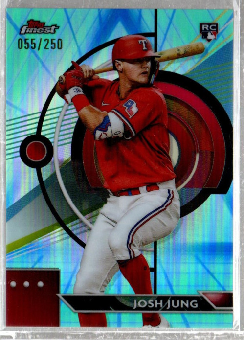 2023 Finest Blue Aqua Vapor Refractors #75 Josh Jung /250