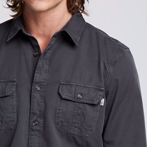 NUEVO CON ETIQUETAS Camisa Timberland Peabody River Carga Manga Larga Para Hombre A1I7K Sólida Precio de venta sugerido por el fabricante 88 USD - Imagen 6 de 23