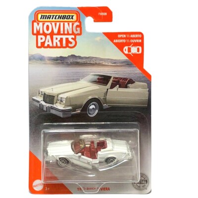 1983 Buick Riviera Cabrio White Matchbox 2020 Moving Parts Mb1149 3 Inch Toy Car Ebay