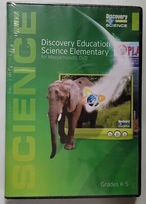 Discovery Education Science Elementary DVD Massachusetts Gr. K-5 SEALED