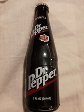 Full Dr Pepper Bottle 8oz Imperial Sugar No Refill Glass Bottled Plano, Texas