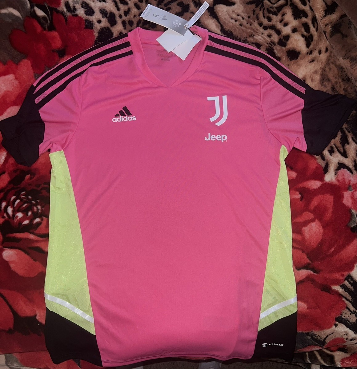 BRAND NEW Juventus Condivo 22 Training Jersey Pink Size L
