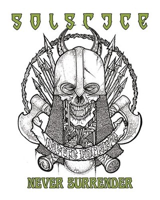 SOLSTICE (UK) - PVC Sticker / Aufkleber - Never Surrender