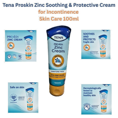 Tena Proskin Zinc Soothing & Protective Cream for Incontinence Skin Care -100ml