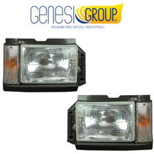 COPPIA Proiettore Faro Anteriore DX E SX Iveco Gamma Z , Turbo Z 50.9/12 - 65/9