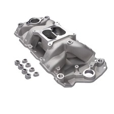 Dual Plane Air-gap Intake Manifold For Chevy Small Block 4-barrel Square Bore