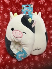 Adult Size 6-7 will fit 8-9  10 BNWT Squishmallow Slippers Connor Cow 6/7 8/9