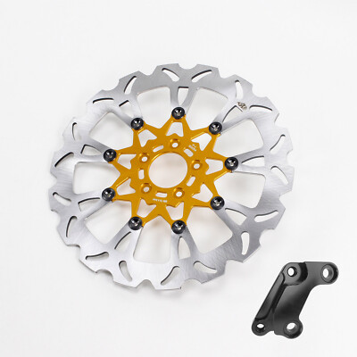 14'' Gold Front Brake Rotor for Harley 15-23 Softail Slim Deluxe Fat Boy Breakout