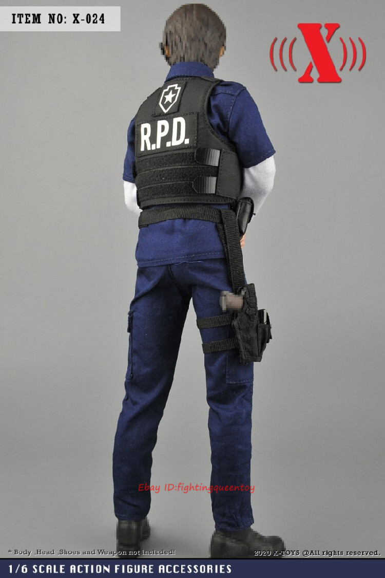 1/6サイズフィギュア用男性用パトロール警察服スーツコスチュームX-024 1:6 X-TOYS X-024 Policeman Uniform Clothes Fit 12