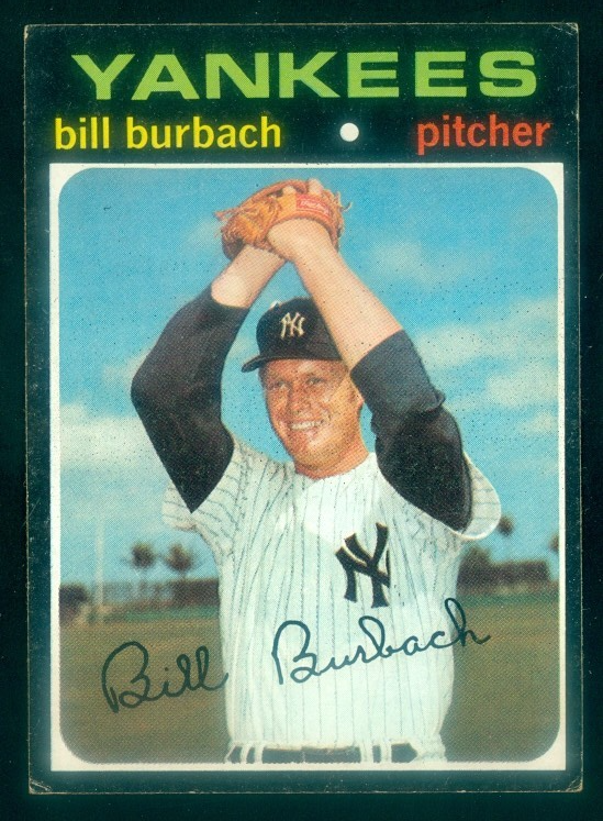 1971 Topps #683 Bill Burbach Baseball Card EX Condition