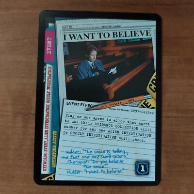 1997 X-Files CCG The Truth is Out There (TTIOT) - fixed cards.  Pick your card.