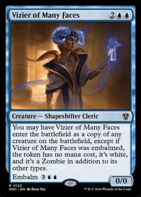*MtG: 4x VIZIER OF MANY FACES - Commander Murders at Karlov Manor Rare magicman*