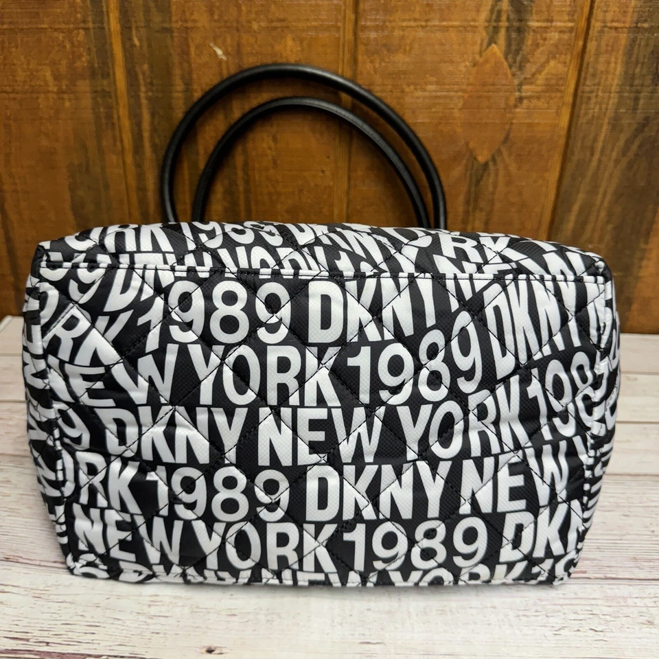 DKNY Lyla Extra Large  Signature Black & White Tote - Image 4 of 4