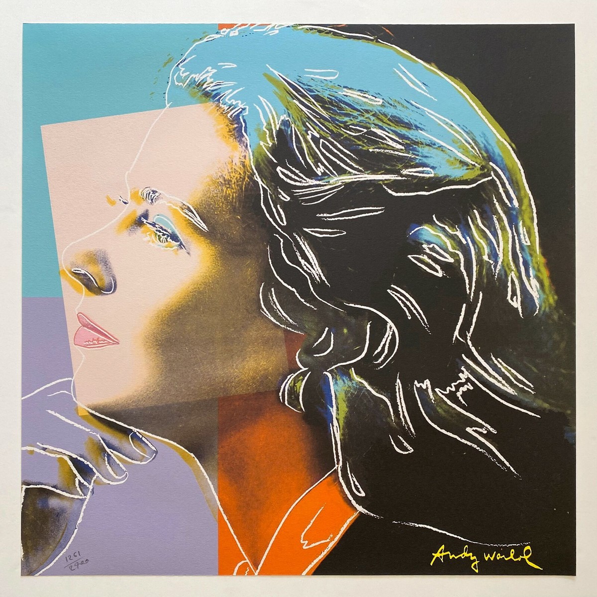 ANDY WARHOL RARE 1986 LMT ED LRG FINE ART LITHOGRAPH PRINT 