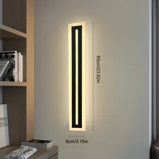 LED Wall Light Sconce Waterproof Outdoor Modern Lamp Exterior Lights Long Strip
