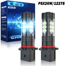 For Chevy Camaro RS ZL1 SS 2010-2015 2x P13W 8000K Blue LED Fog Light DRL Bulbs