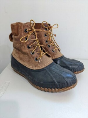 Sorel Mens Size 8 Cheyenne II Snow Boots Tan Lace Up Leather  display picture 3