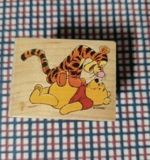 All Night Media Pooh is Bounced 997 E06 Wood Mounted Rubber Stamp Tigger