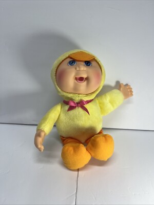 Cabbage Patch Kids 10'' CKP Baby Doll in Yellow Chick Costume Suit Pink Bow