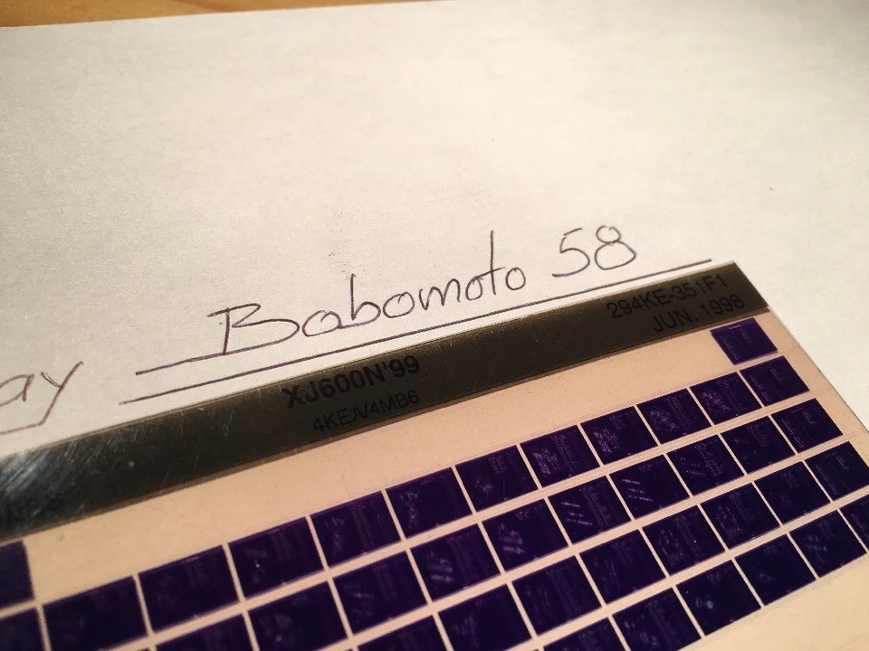 Yamaha XJ600N 1999 4KEA 4MB6 Xjn 600 XJ600 N XJ Mic Enchufe Piezas List Catálogo - Imagen 2 de 2