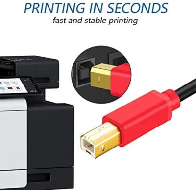 Printer Cable 30Ft, USB 2.0 High Speed Gold-Plated Connectors Printer Scanner...