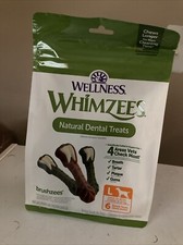 WHIMZEES By Wellness Brushzees Natural Dental Chews for Dogs 6 Count Large L