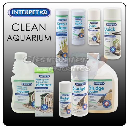 Interpet Aquarium CLEAN Water Murky Dirty Fish Tank Treatment Ornament