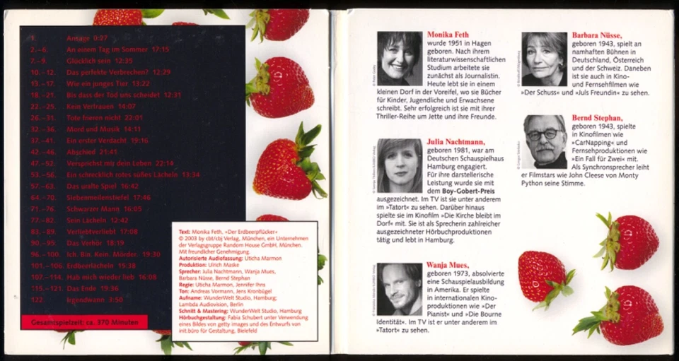 Monika FETH★DER ERDBEERPFLÜCKER★MP3-CD★Hörbuch★MUES/NÜSSE/NACHTMANN lesen★S. GUT - Bild 3 von 4