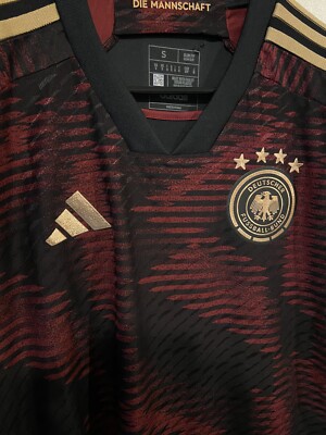 PLS READ Adidas Germany Away Authentic 2022 World Cup Soccer