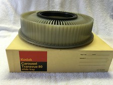 Kodak Carousel Transvue 80 Slide Tray Excellent Condition Original Box Vintage