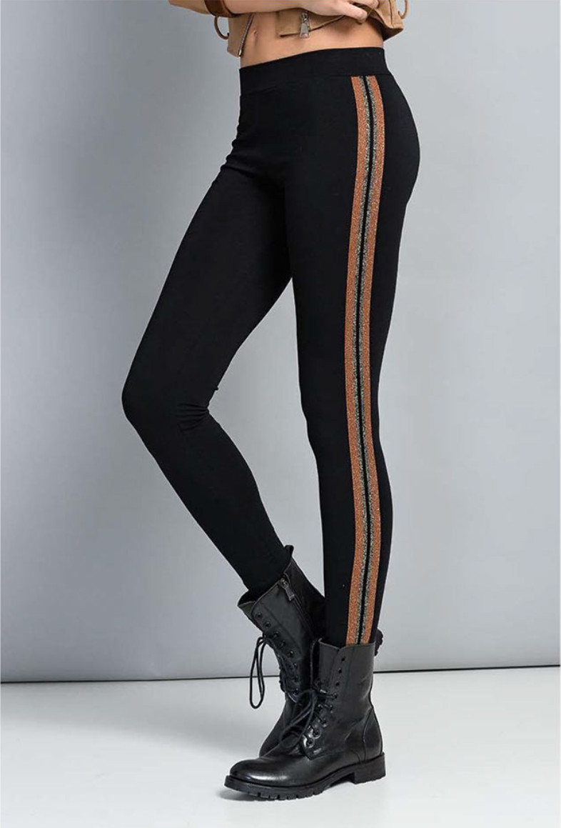 JADEA Damen Leggings Elegant Hochwertig Stretch Schwarz Neu Gr. XS/S