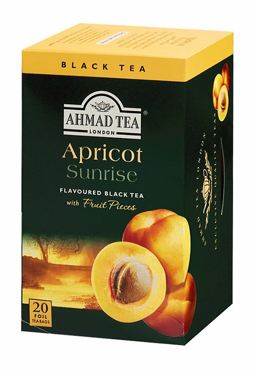 2 PACK AHMAD TEA Apricot Sunrise Black Tea 20 Tea Bags