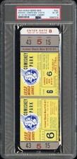 1959 WORLD SERIES GAME 6 FULL TICKET KOUFAX & DODGERS TITLE #2🏆1ST IN LA PSA 6