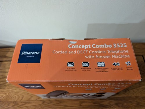 Binatone Concept Combo 3525 With Answer Machine Boxed and PAT Tested - Photo 2/3