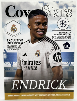 ? ENDRICK ** COVER STARS ** 2024-25 Topps UEFA UCC REAL MADRID 